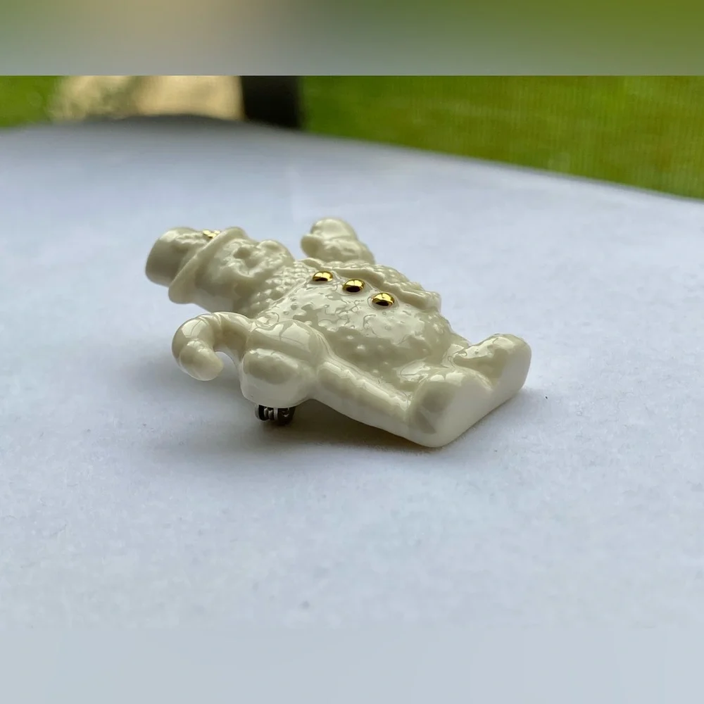 Lenox Snowman Pin Brooch